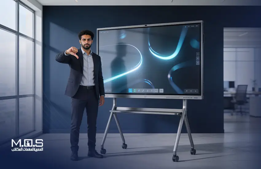 عيوب السبورة الذكية